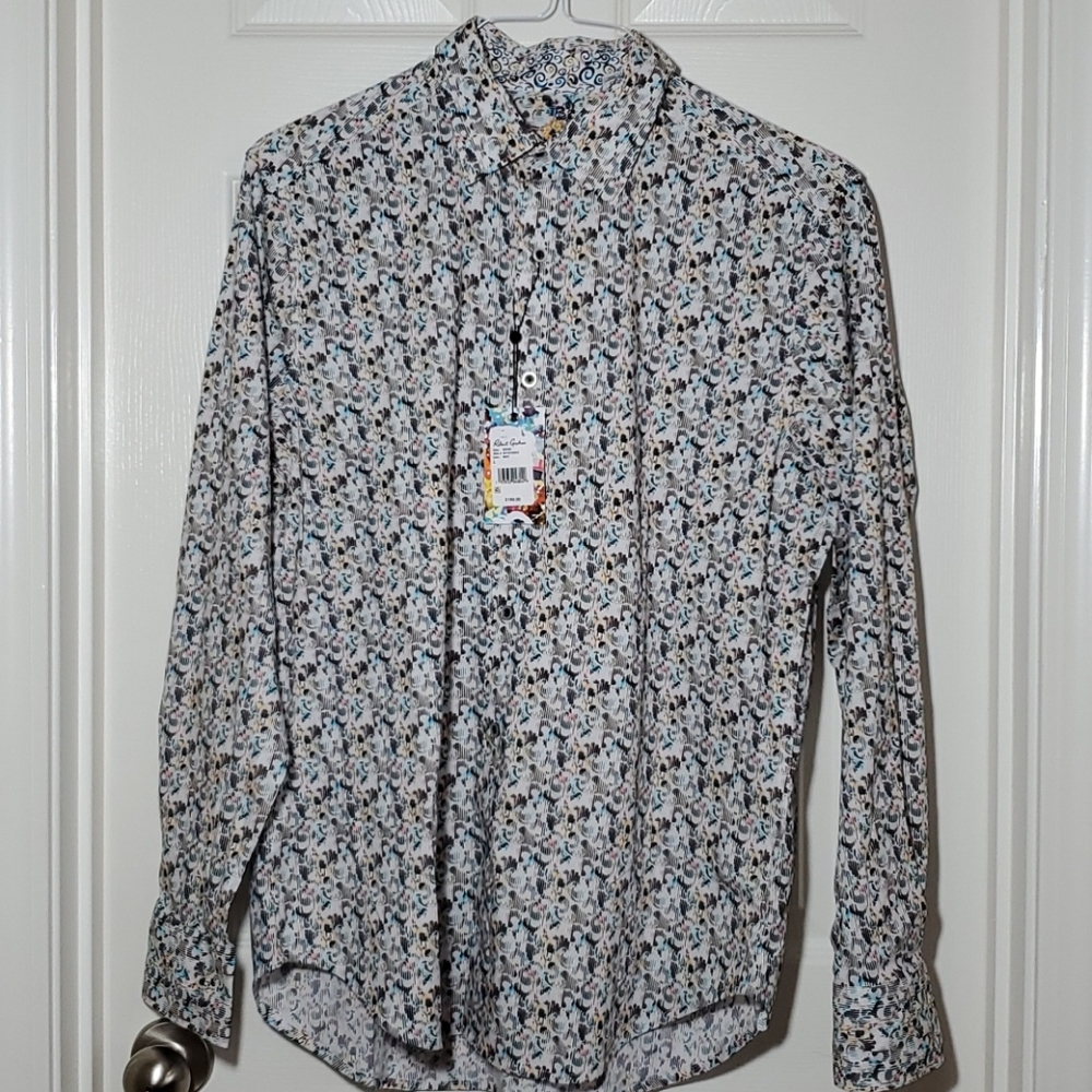 Robert Graham Givens Button Down Shirt, Large